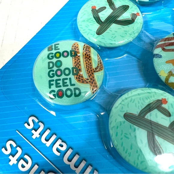 6 Pack Cactus Magnets For Bulletin Board Calendar Refrigerator Plant Lover Gift - Picture 5 of 9